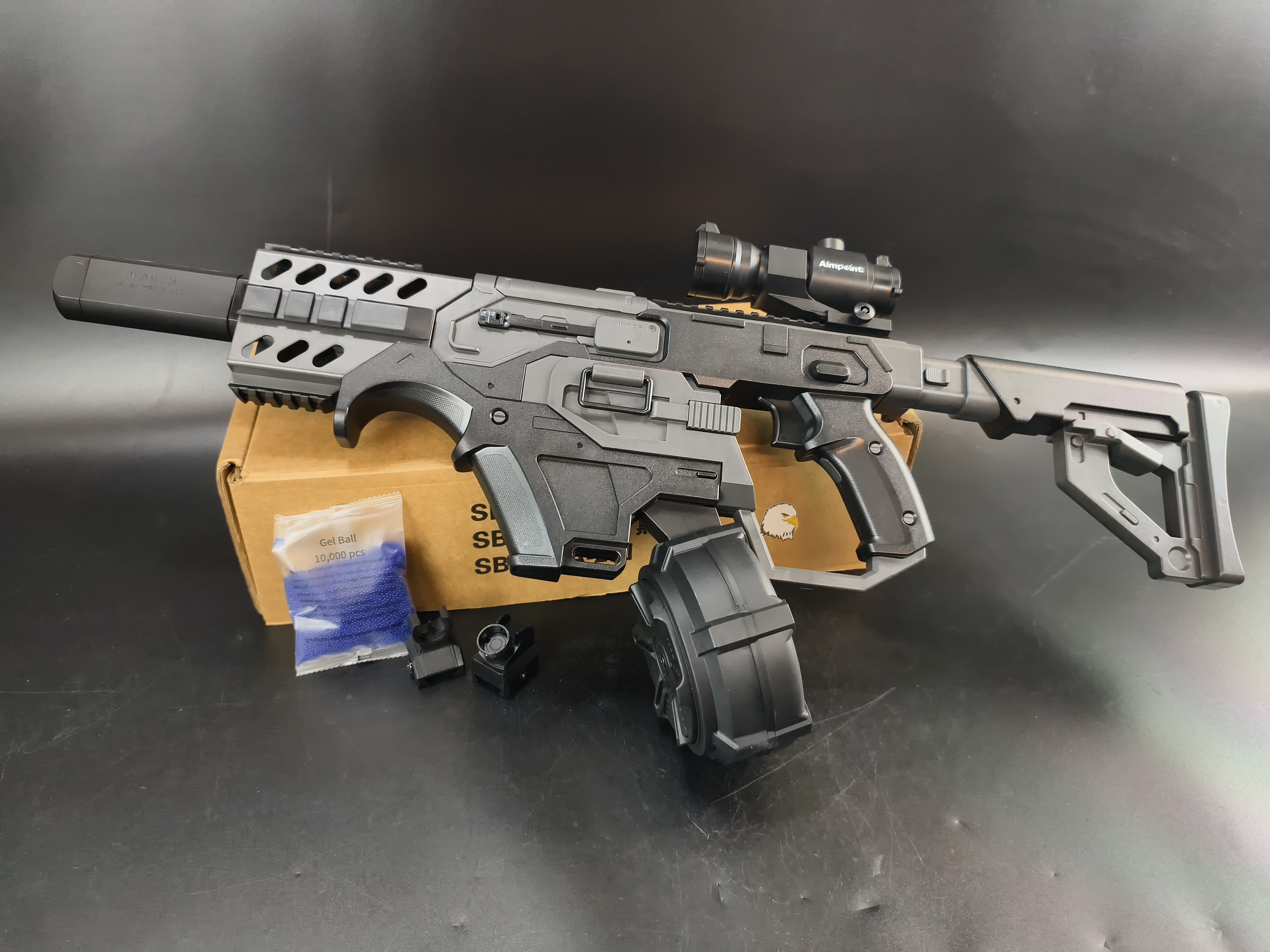 【翔準AOG】SBL-17A短劍 戰術未來款電動水彈槍(彈鼓版)G50DPDA短版戰術電動款 電動槍7-8mm連發款 【翔準AOG】SBL-17A短劍 戰術未來款電動水彈槍(彈鼓版)G50DPDA短版戰術電動款 電動槍7-8mm連發款