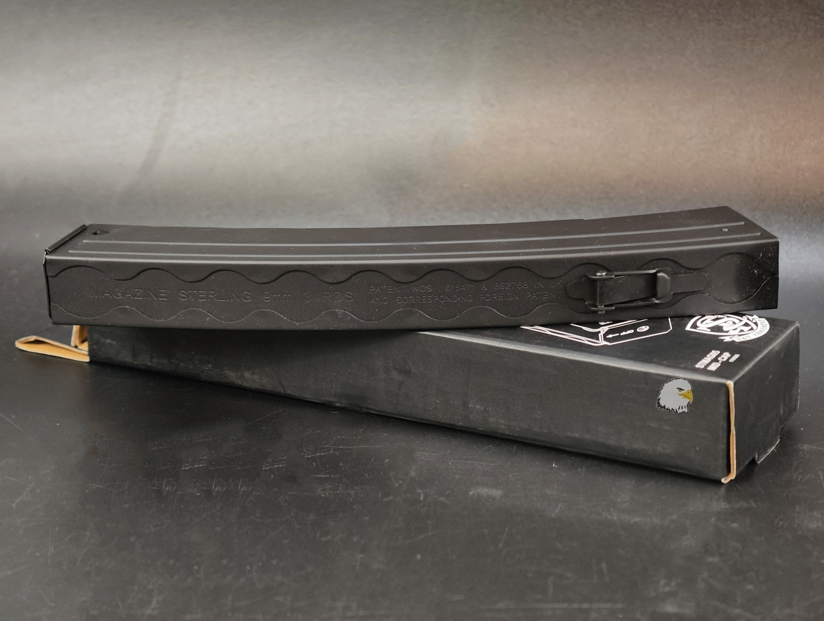 【翔準AOG】S&T SMG Sterling 無聲彈匣 50連 DA-STMAG05 9mm 造型長彈匣 金屬外殼 【翔準AOG】S&T SMG Sterling 無聲彈匣 50連 DA-STMAG05 9mm 造型長彈匣 金屬外殼