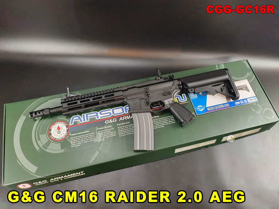 【翔準AOG】G&G CM16 RAIDER 2.0 AEG 半金屬 CGG-GC16R 電動槍 短版 M-LOK 生存遊戲