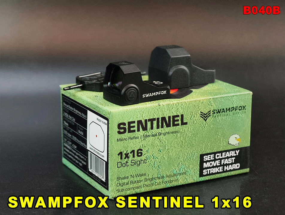 【翔準AOG】T-EAGLE SWAMPFOX SENTINEL 1x16內紅點 B040B 微型紅點 超輕量滑套用紅點 手槍紅點 快瞄