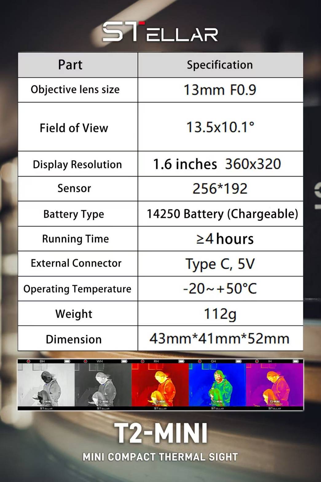 【翔準AOG】STELLAR T2-MINI 迷你熱像瞄準器 熱成像感測器熱像高靈敏超輕量 【翔準AOG】STELLAR T2-MINI 迷你熱像瞄準器 熱成像感測器熱像高靈敏超輕量