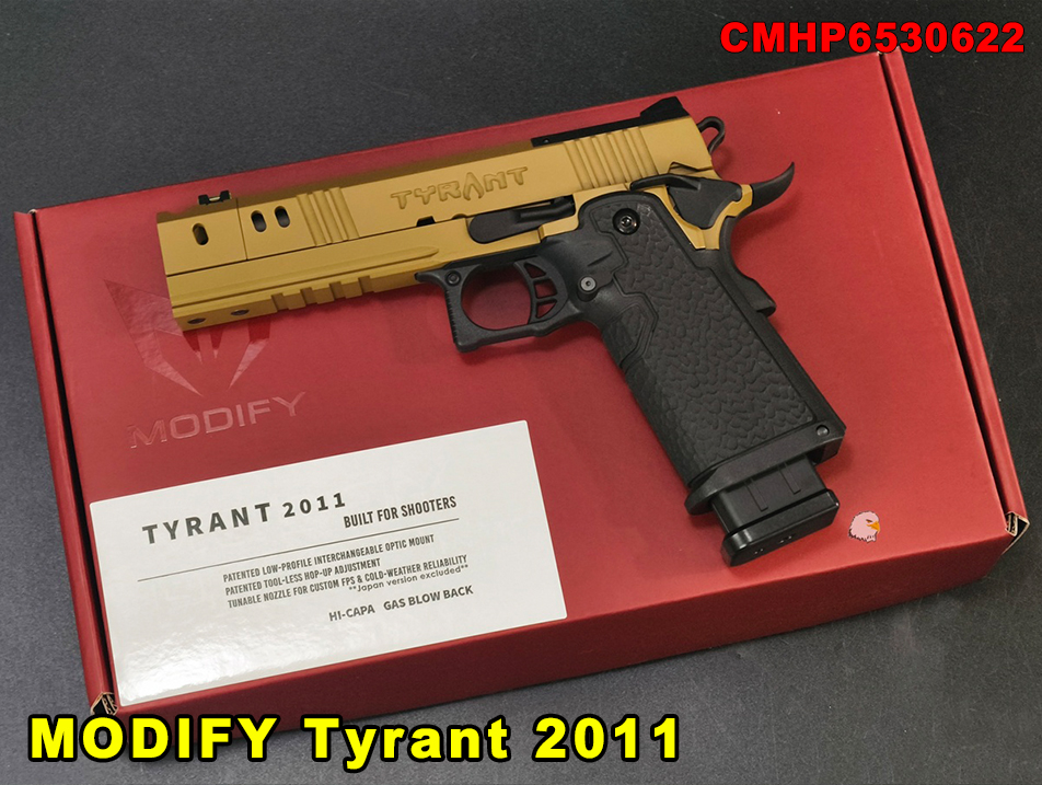 【翔準AOG】MODIFY Tyrant 2011 沙色 標準型 HI-CAPA CMHP6530622 Tyrant 2011 Full Size 標準版 競技比賽 GBB