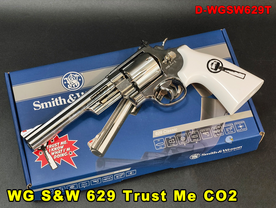 【翔準AOG】WG/WinGun S&W 629 Trust Me CO2 左輪手槍 D-WGSW629T 6發彈殼式左輪 授權刻字