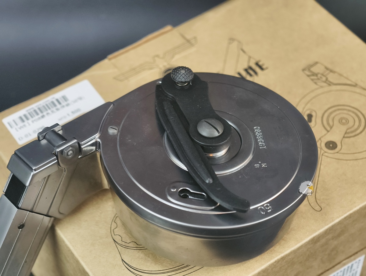 【翔準AOG】WE P08 50發 鼓型瓦斯彈鼓(黑/銀)D-01-029B 4吋 6吋 Artillery 蝸牛鼓 GBB 彈匣 【翔準AOG】WE P08 50發 鼓型瓦斯彈鼓(黑/銀)D-01-029B 4吋 6吋 Artillery 蝸牛鼓 GBB 彈匣