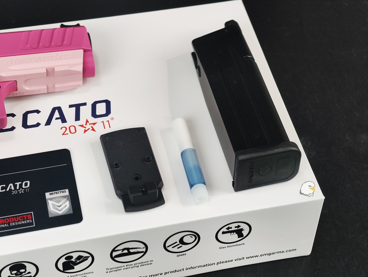 【翔準AOG】EMG Staccato CS 粉色 瓦斯手槍D-08-0807CP(Master Grip)瓦斯槍 GBB 【翔準AOG】EMG Staccato CS 粉色 瓦斯手槍D-08-0807CP(Master Grip)瓦斯槍 GBB