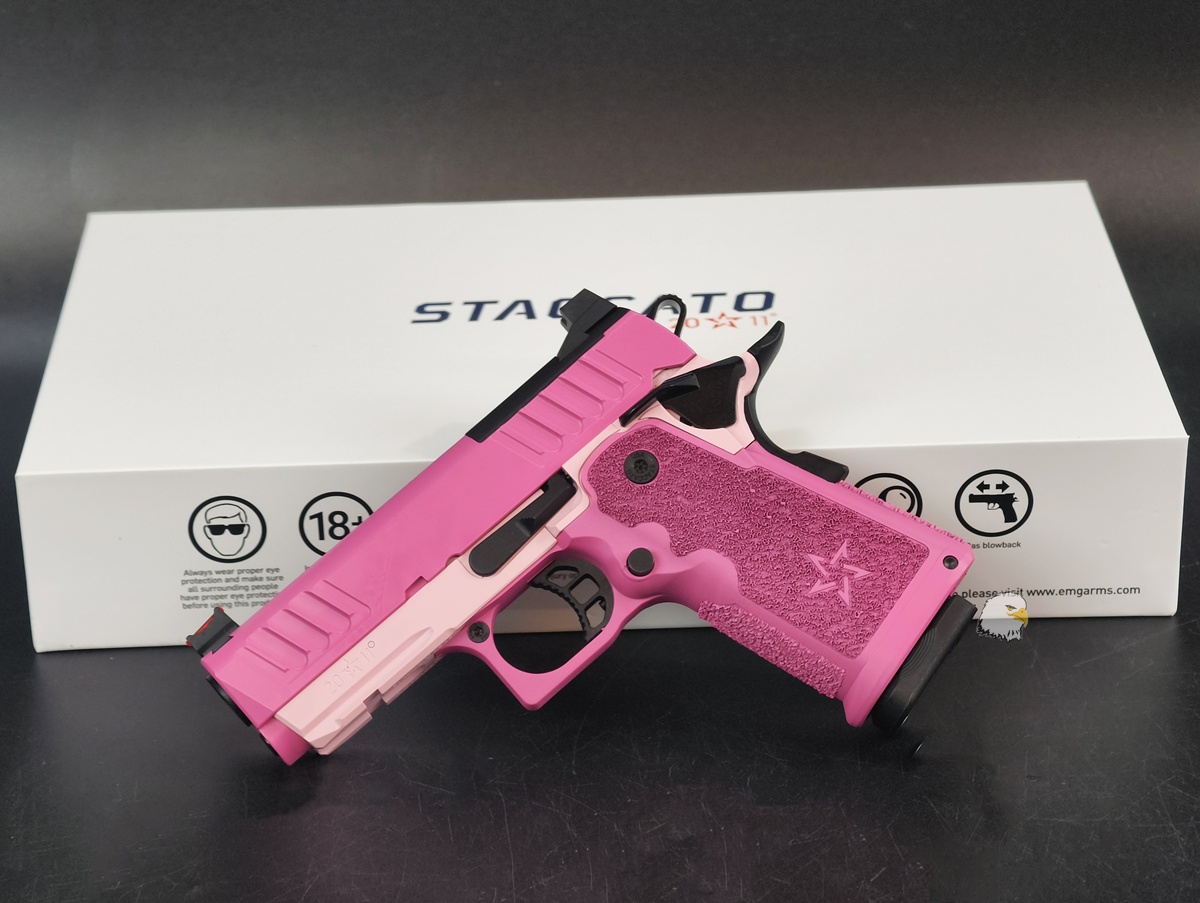 【翔準AOG】EMG Staccato CS 粉色 瓦斯手槍D-08-0807CP(Master Grip)瓦斯槍 GBB 【翔準AOG】EMG Staccato CS 粉色 瓦斯手槍D-08-0807CP(Master Grip)瓦斯槍 GBB