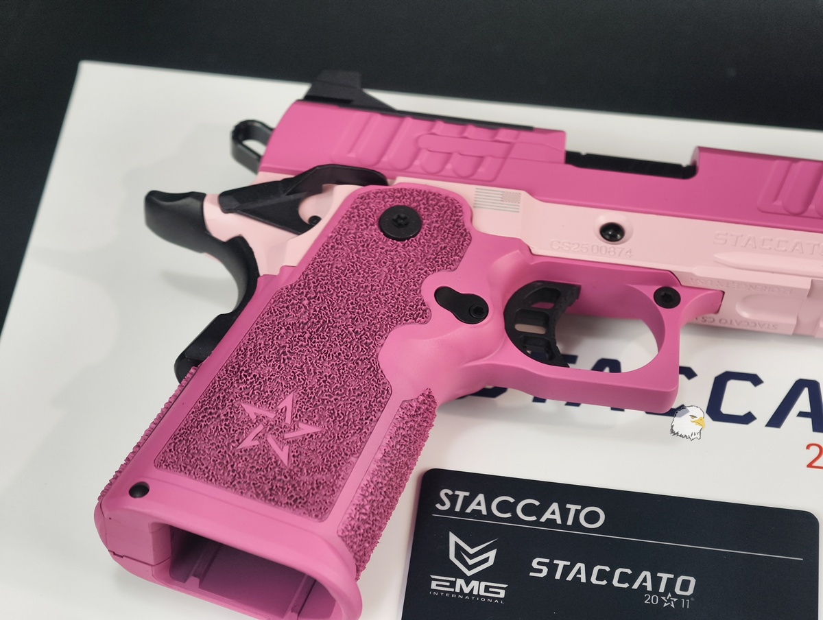 【翔準AOG】EMG Staccato CS 粉色 瓦斯手槍D-08-0807CP(Master Grip)瓦斯槍 GBB 【翔準AOG】EMG Staccato CS 粉色 瓦斯手槍D-08-0807CP(Master Grip)瓦斯槍 GBB