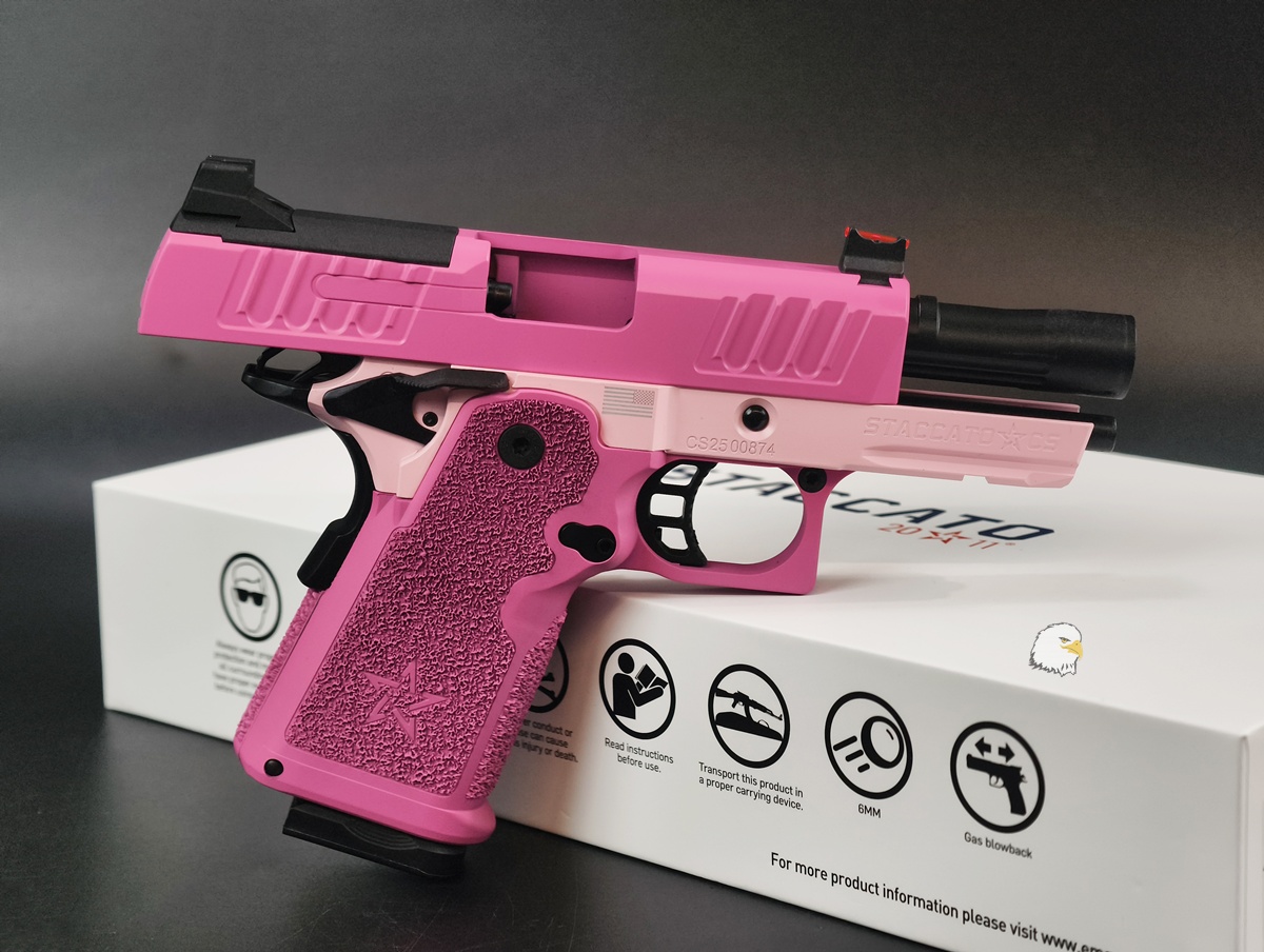 【翔準AOG】EMG Staccato CS 粉色 瓦斯手槍D-08-0807CP(Master Grip)瓦斯槍 GBB 【翔準AOG】EMG Staccato CS 粉色 瓦斯手槍D-08-0807CP(Master Grip)瓦斯槍 GBB