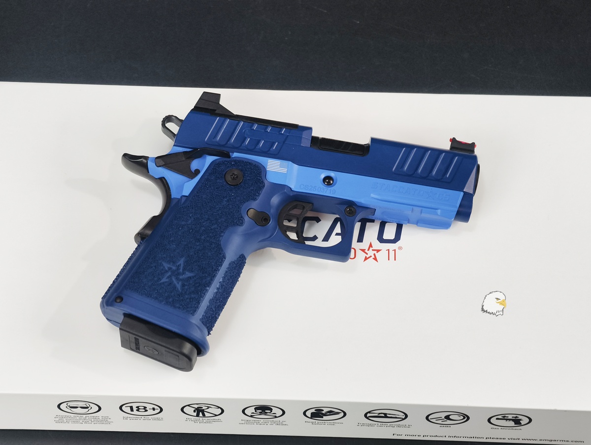 【翔準AOG】EMG Staccato CS 藍色 新版瓦斯手槍D-08-0807CB(Master Grip)瓦斯槍 GBB藍版 【翔準AOG】EMG Staccato CS 藍色 新版瓦斯手槍D-08-0807CB(Master Grip)瓦斯槍 GBB藍版