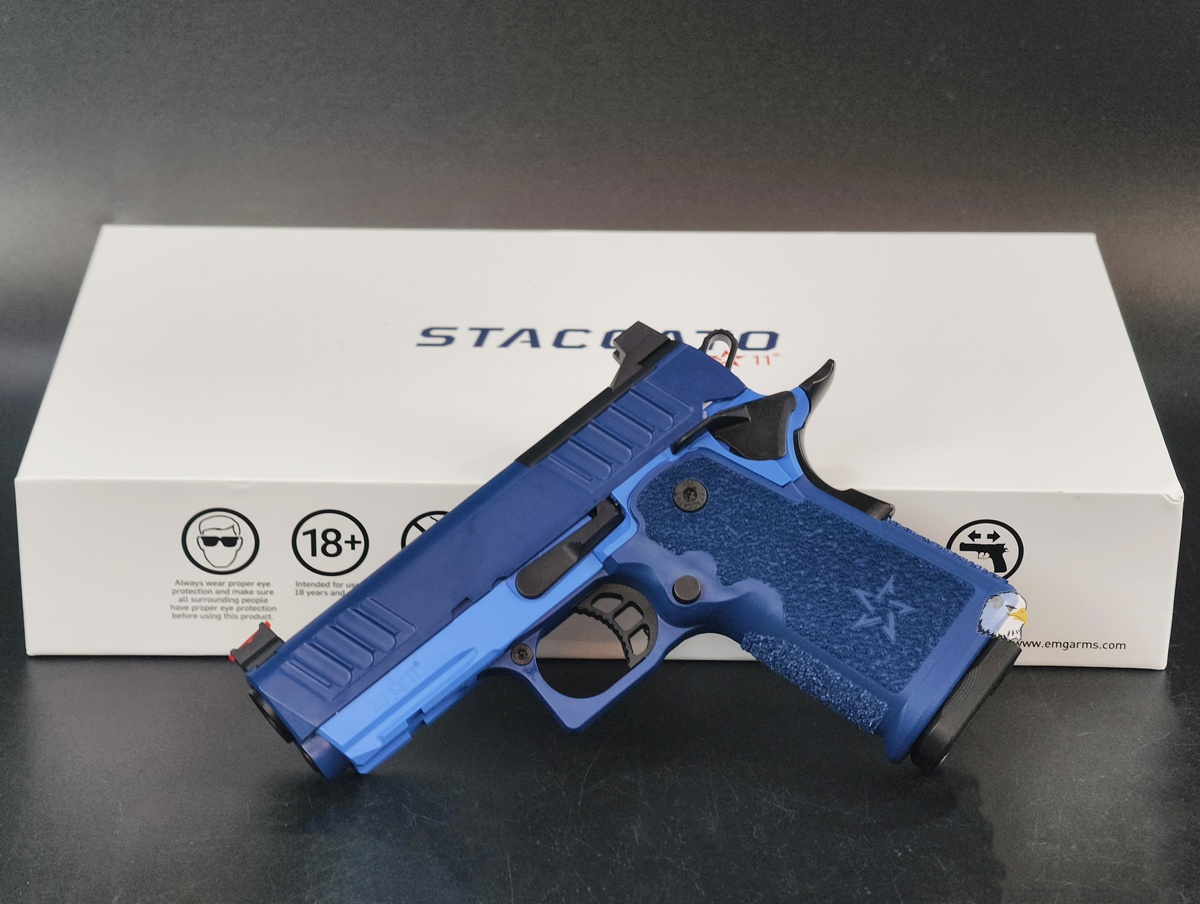 【翔準AOG】EMG Staccato CS 藍色 新版瓦斯手槍D-08-0807CB(Master Grip)瓦斯槍 GBB藍版 【翔準AOG】EMG Staccato CS 藍色 新版瓦斯手槍D-08-0807CB(Master Grip)瓦斯槍 GBB藍版