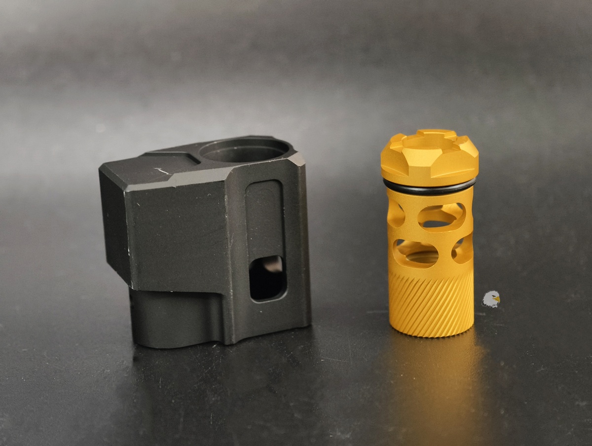 【翔準AOG】MITA T-Style 槍口抑制器 黑金版 MITA-P119-BK HI CAPA 抑制器補償器14mm CCW 【翔準AOG】MITA T-Style 槍口抑制器 黑金版 MITA-P119-BK HI CAPA 抑制器補償器14mm CCW