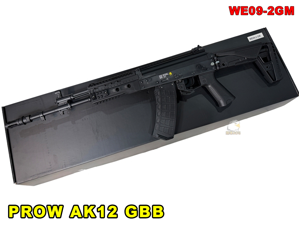 【翔準AOG】WELL PROW AK12 金屬版 瓦斯槍 WE09-2GM AK12 GBB 6mm BB槍生存遊戲戰術步槍