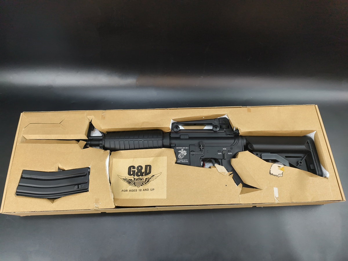二手槍【翔準AOG】(僅一把)G&D M4A1 電動槍可通電 無法出彈 槍身金屬 收藏 愛槍 DIY 找有緣買家收購 