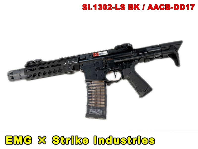 【翔準AOG】CYMA EMG × Strike Industries SI.1302-LS BK 黑 GBBR MWS CGS系統 瓦斯後座力 7吋PDW