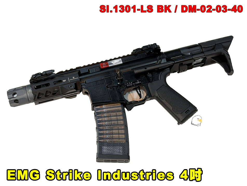 【翔準AOG】CYMA EMG Strike Industries(黑)SI.1301-LS BK GBBR 4吋PDW CYMA CGS T8 MWS系統 瓦斯後座力