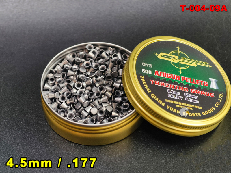 【翔準AOG】4.5mm/.177 空氣槍 平頭喇叭彈 QYS 500發裝 PCP CO2適用 打靶練習 訓練 精準射擊 鉛彈
