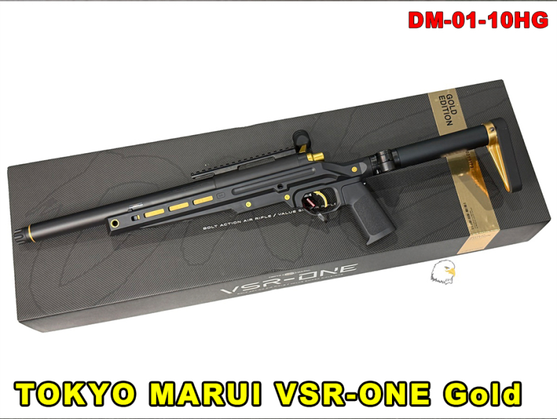 【翔準AOG】TOKYO MARUI VSR-ONE Gold Edition 黑金版 DM-01-10HG 手拉空氣狙擊槍 日本製 狙擊步槍 VSR10 系統 M-LOK 折疊槍托 6mm BB彈