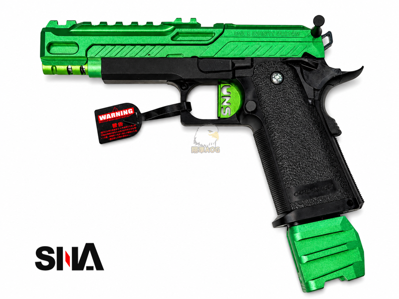 【翔準AOG】SNA HI-CAPA PRESTIGE (綠)分離式瓦斯槍 比賽型槍 高端玩家 SNAG-02
