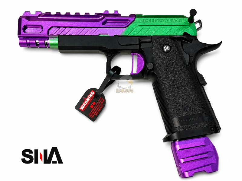 【翔準AOG】SNA HI-CAPA PRESTIGE (綠紫)分離式瓦斯槍 比賽型槍 高端玩家 SNAG-02