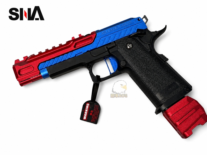 【翔準AOG】SNA HI-CAPA PRESTIGE (紅藍)分離式瓦斯槍 比賽型槍 SNAG-02 【翔準AOG】SNA HI-CAPA PRESTIGE (紅藍)分離式瓦斯槍 比賽型槍 SNAG-02