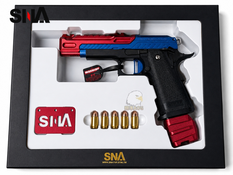 【翔準AOG】SNA HI-CAPA PRESTIGE (紅藍)分離式瓦斯槍 比賽型槍 SNAG-02 【翔準AOG】SNA HI-CAPA PRESTIGE (紅藍)分離式瓦斯槍 比賽型槍 SNAG-02