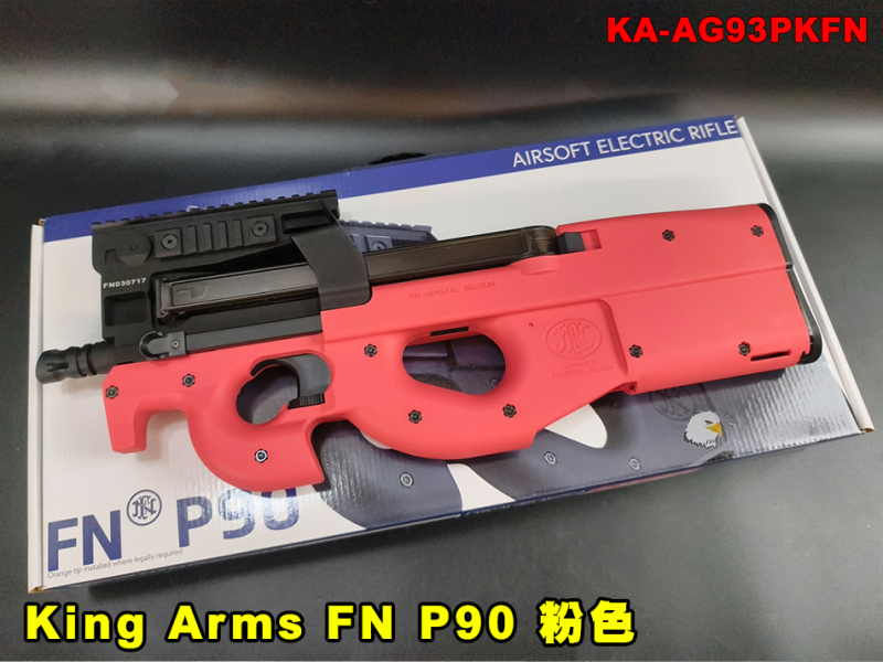 【翔準AOG】King Arms FN P90 粉色特別版 瓦斯槍 GBB KA-AG93PKFN 瓦斯衝鋒槍 Bullpup Pink