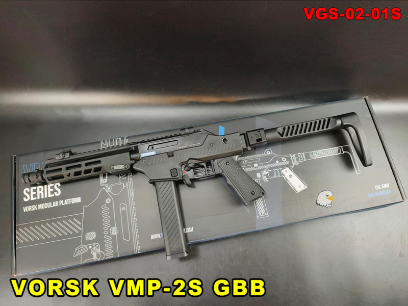 【翔準AOG】VORSK VMP-2S 黑色版 瓦斯衝鋒槍 GBB VGS-02-01S M-LOK 護木 GBBR