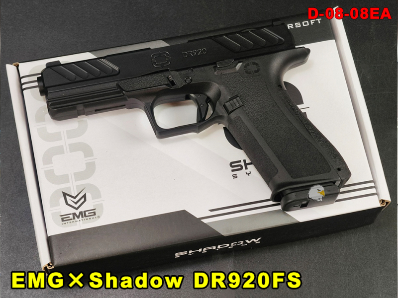【翔準AOG】EMG×Shadow Systems DR920FS 黑色 瓦斯手槍 GBB D-08-08EA Optic Ready RMR