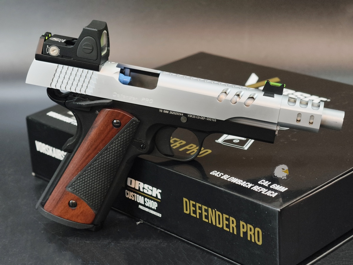 【翔準AOG】VORSK Defender Pro 1911含瞄具 銀黑 BDS 瓦斯手槍 VGP-03-CS-02-BDS 【翔準AOG】VORSK Defender Pro 1911含瞄具 銀黑 BDS 瓦斯手槍 VGP-03-CS-02-BDS