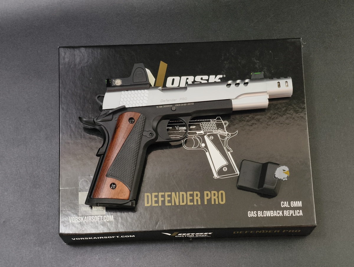 【翔準AOG】VORSK Defender Pro 1911含瞄具 銀黑 BDS 瓦斯手槍 VGP-03-CS-02-BDS 【翔準AOG】VORSK Defender Pro 1911含瞄具 銀黑 BDS 瓦斯手槍 VGP-03-CS-02-BDS