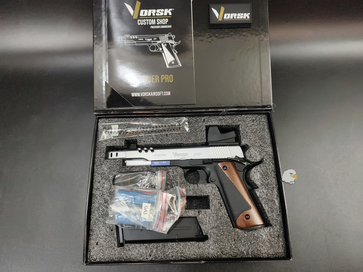【翔準AOG】VORSK Defender Pro 1911含瞄具 銀黑 BDS 瓦斯手槍 VGP-03-CS-02-BDS 【翔準AOG】VORSK Defender Pro 1911含瞄具 銀黑 BDS 瓦斯手槍 VGP-03-CS-02-BDS