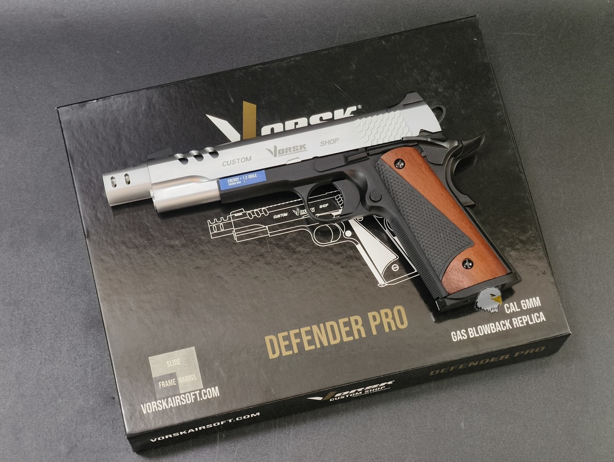 【翔準AOG】VORSK Defender Pro 1911 銀黑 BDS 瓦斯手槍 VGP-03-CS-02 【翔準AOG】VORSK Defender Pro 1911 銀黑 BDS 瓦斯手槍 VGP-03-CS-02