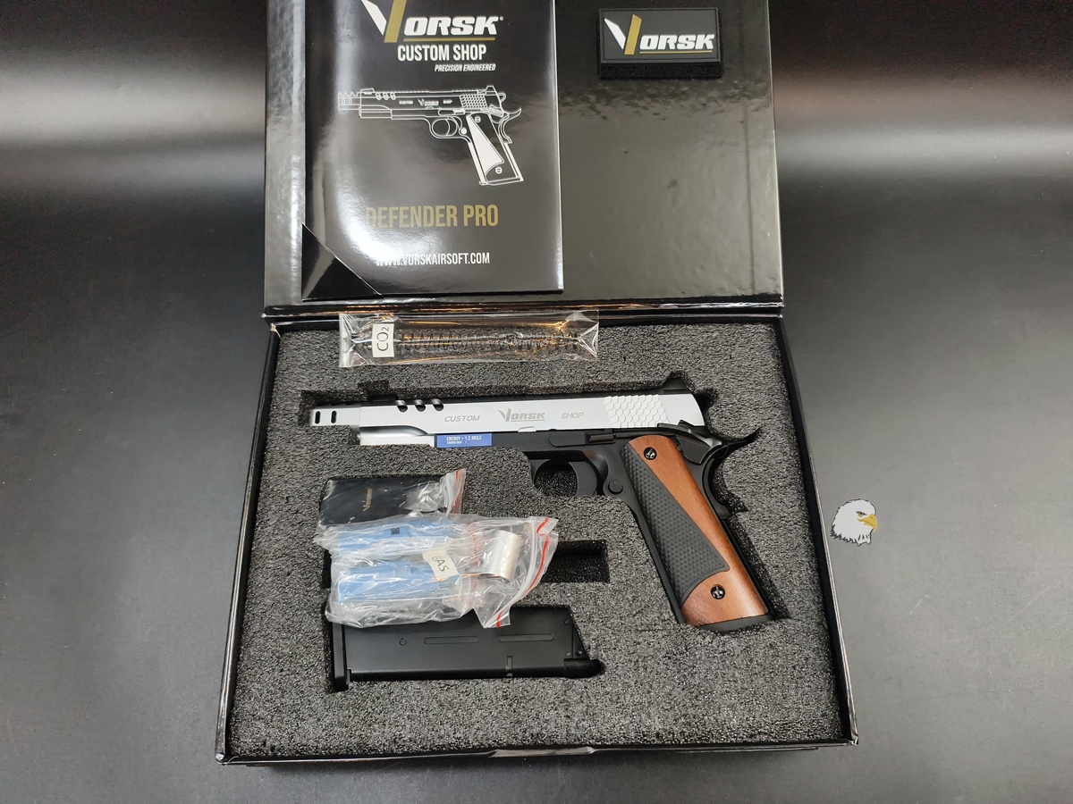 【翔準AOG】VORSK Defender Pro 1911 銀黑 BDS 瓦斯手槍 VGP-03-CS-02 【翔準AOG】VORSK Defender Pro 1911 銀黑 BDS 瓦斯手槍 VGP-03-CS-02