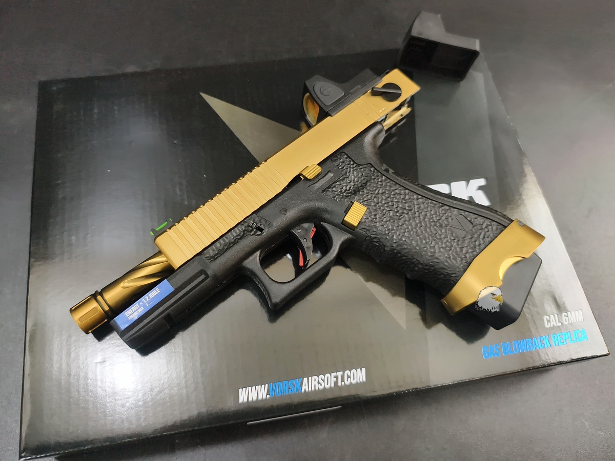 【翔準AOG】VORSK EU8 金色+BDS 瞄具 瓦斯手槍VGP-01-27-BDS 雙動力 GBB 瓦斯槍 短槍 生存遊戲 【翔準AOG】VORSK EU8 金色+BDS 瞄具 瓦斯手槍VGP-01-27-BDS 雙動力 GBB 瓦斯槍 短槍 生存遊戲