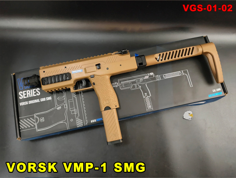 【翔準AOG】VORSK VMP-1 SMG 沙色 瓦斯衝鋒槍 VGS-01-02 瓦斯後座力VMP1戰術CQB Green Gas