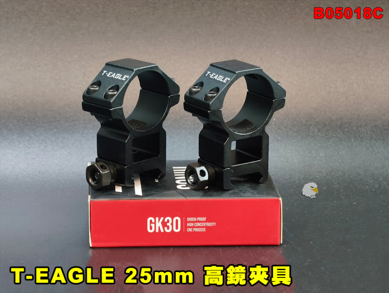 【翔準AOG】T-EAGLE 25mm 高鏡夾 高寬 4顆螺絲 B05018C 夾具 高腳鏡夾 瞄準鏡固定座 瞄準鏡鏡環