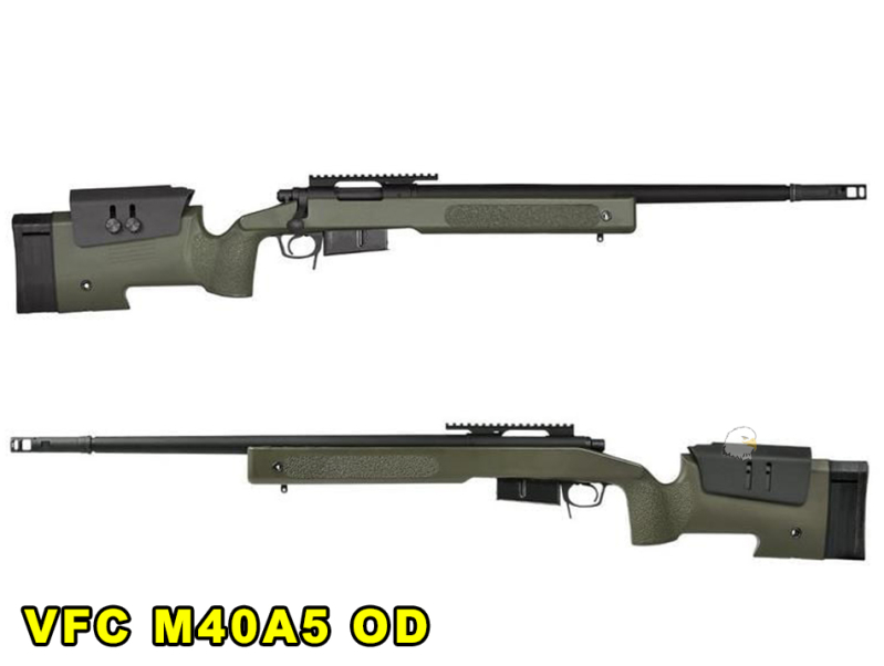 【翔準AOG】VFC 經典再現!!!M40A5 OD 瓦斯標準版 GBB瓦斯狙擊槍 OD綠
