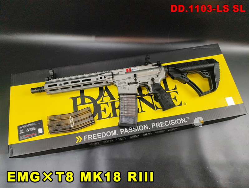【翔準AOG】EMG×T8（CYMA CGS）Daniel Defense MK18 RIII 9.5 GBBR DD.1103-LS SL