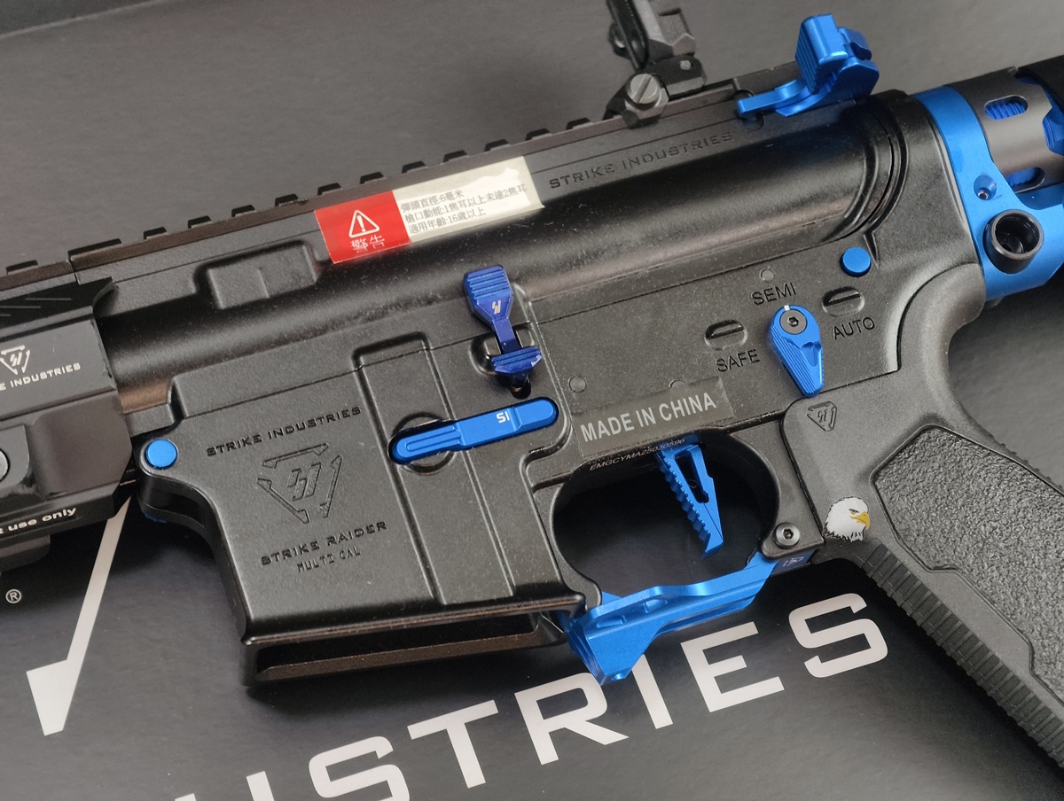 【翔準AOG】(藍)CYMA CGS×Strike Industries 15.5吋 GBBR SI.1305-LS 瓦斯長槍 【翔準AOG】(藍)CYMA CGS×Strike Industries 15.5吋 GBBR SI.1305-LS 瓦斯長槍