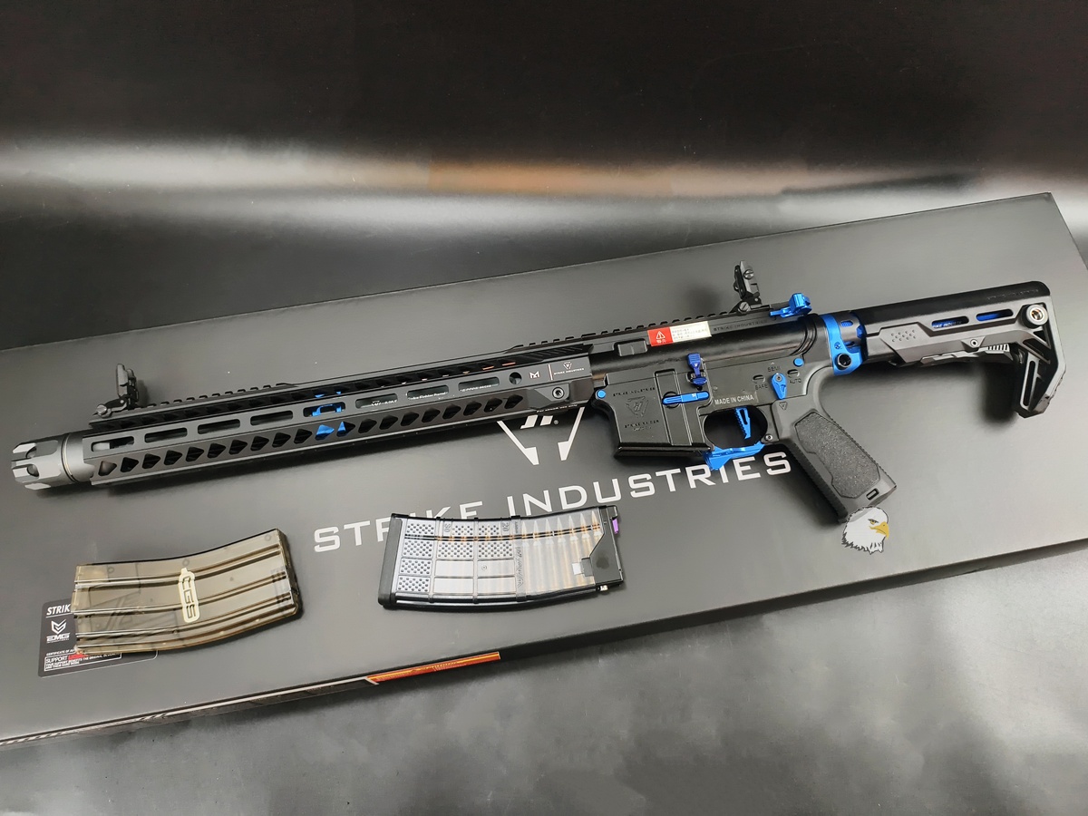 【翔準AOG】(藍)CYMA CGS×Strike Industries 15.5吋 GBBR SI.1305-LS 瓦斯長槍 【翔準AOG】(藍)CYMA CGS×Strike Industries 15.5吋 GBBR SI.1305-LS 瓦斯長槍