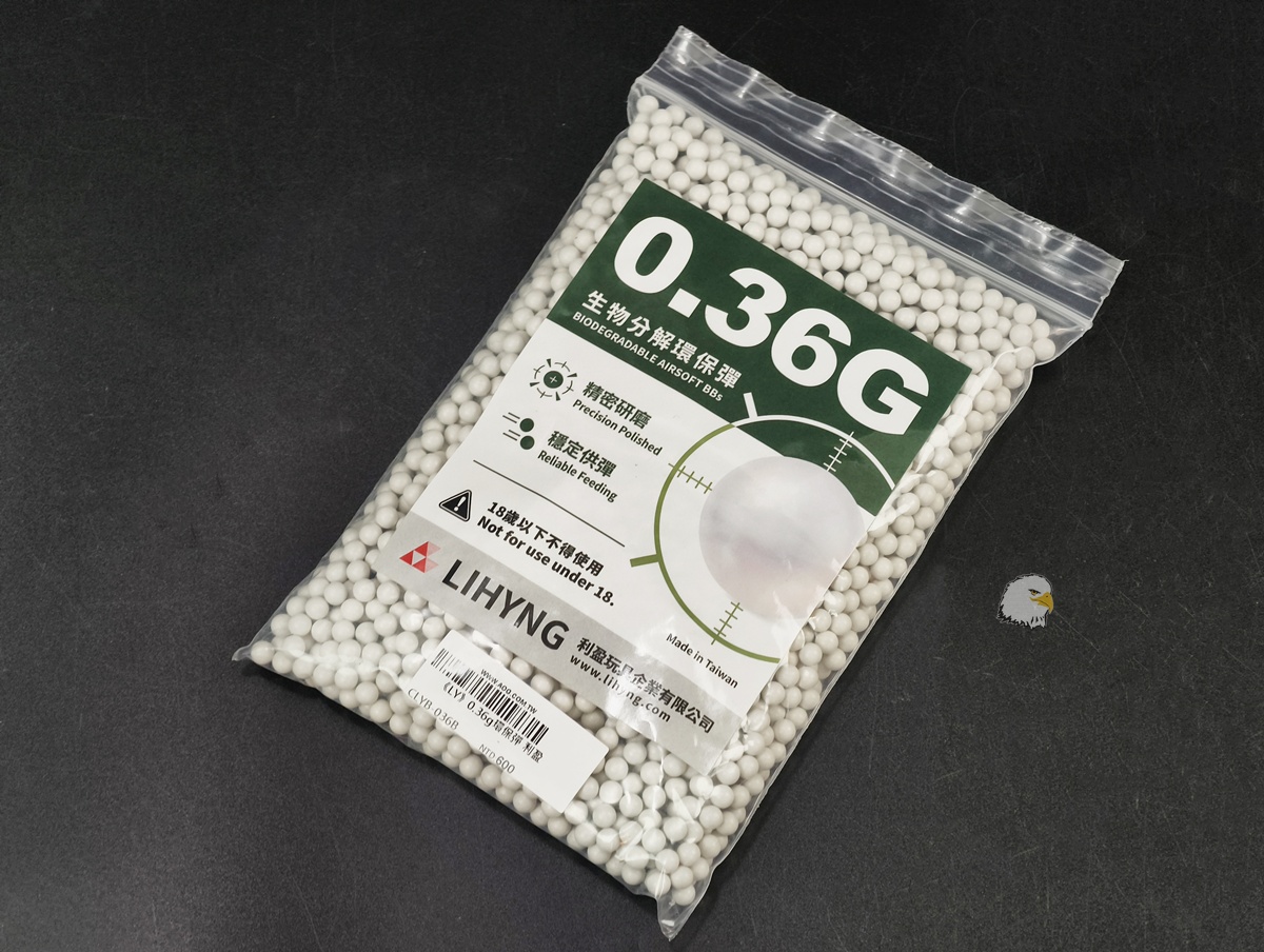 【翔準AOG】LIHYNG 利盈 生物分解環保 BB彈 0.20g~0.43g 1000發 6mm 白色台灣製BB彈、Airsoft BB 高精度一公斤裝 【翔準AOG】LIHYNG 利盈 生物分解環保 BB彈 0.20g~0.43g 1000發 6mm 白色台灣製BB彈、Airsoft BB 高精度一公斤裝
