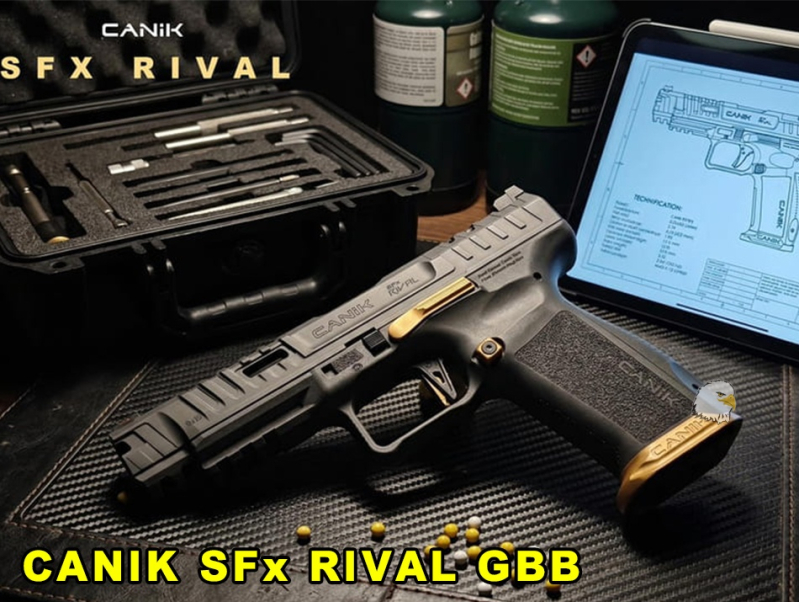 【翔準AOG】AW/WE CANIK SFX RIVAL GBB 瓦斯槍 (黑/黑灰/黑金)Cybergun 授權 EMG×Cybergun 