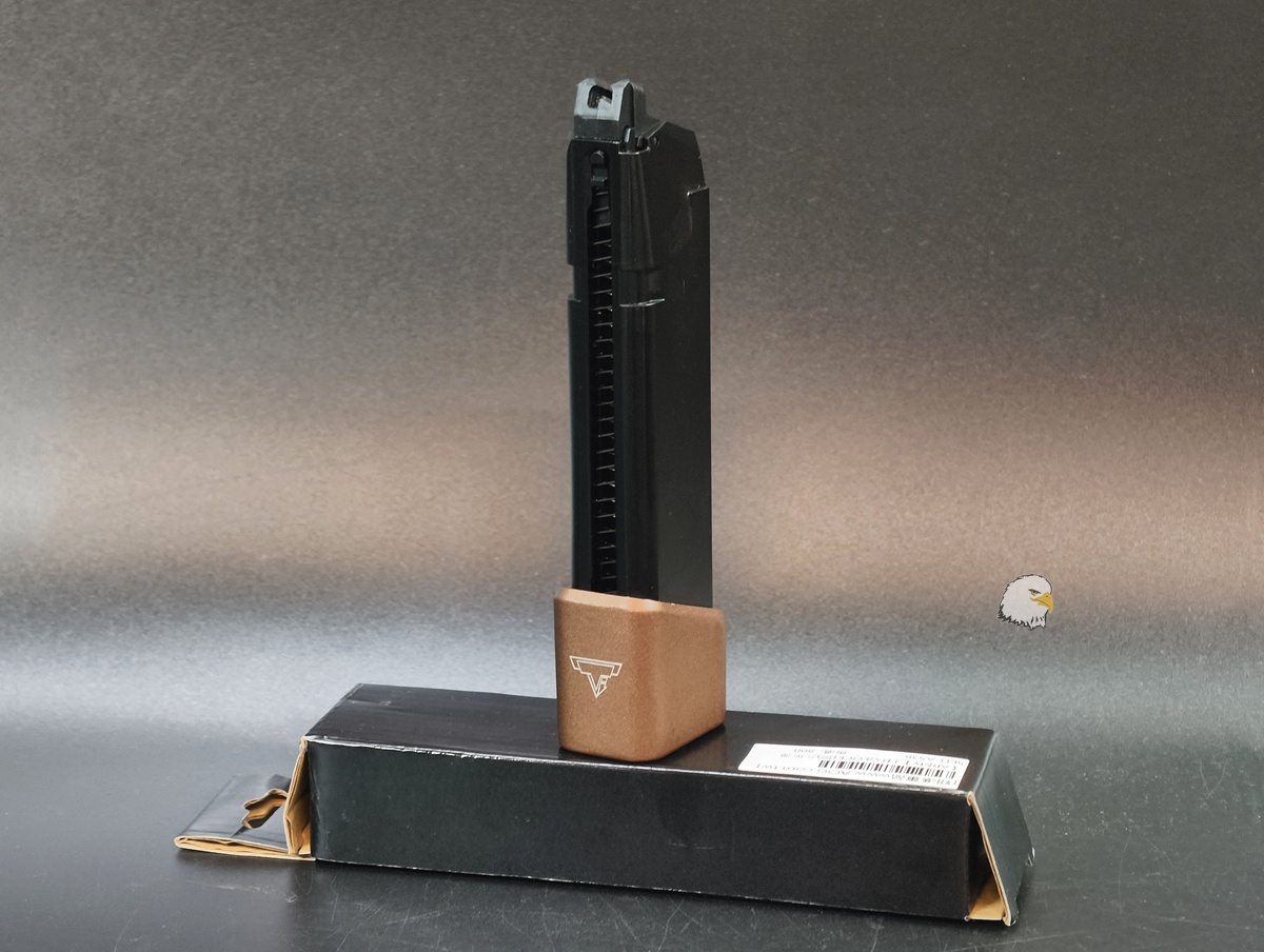 【翔準AOG】ARMY Armament×TTI Glock 瓦斯彈匣(銅色延長底板)MAG-A536 GBB匣6mm Green Gas 【翔準AOG】ARMY Armament×TTI Glock 瓦斯彈匣(銅色延長底板)MAG-A536 GBB匣6mm Green Gas
