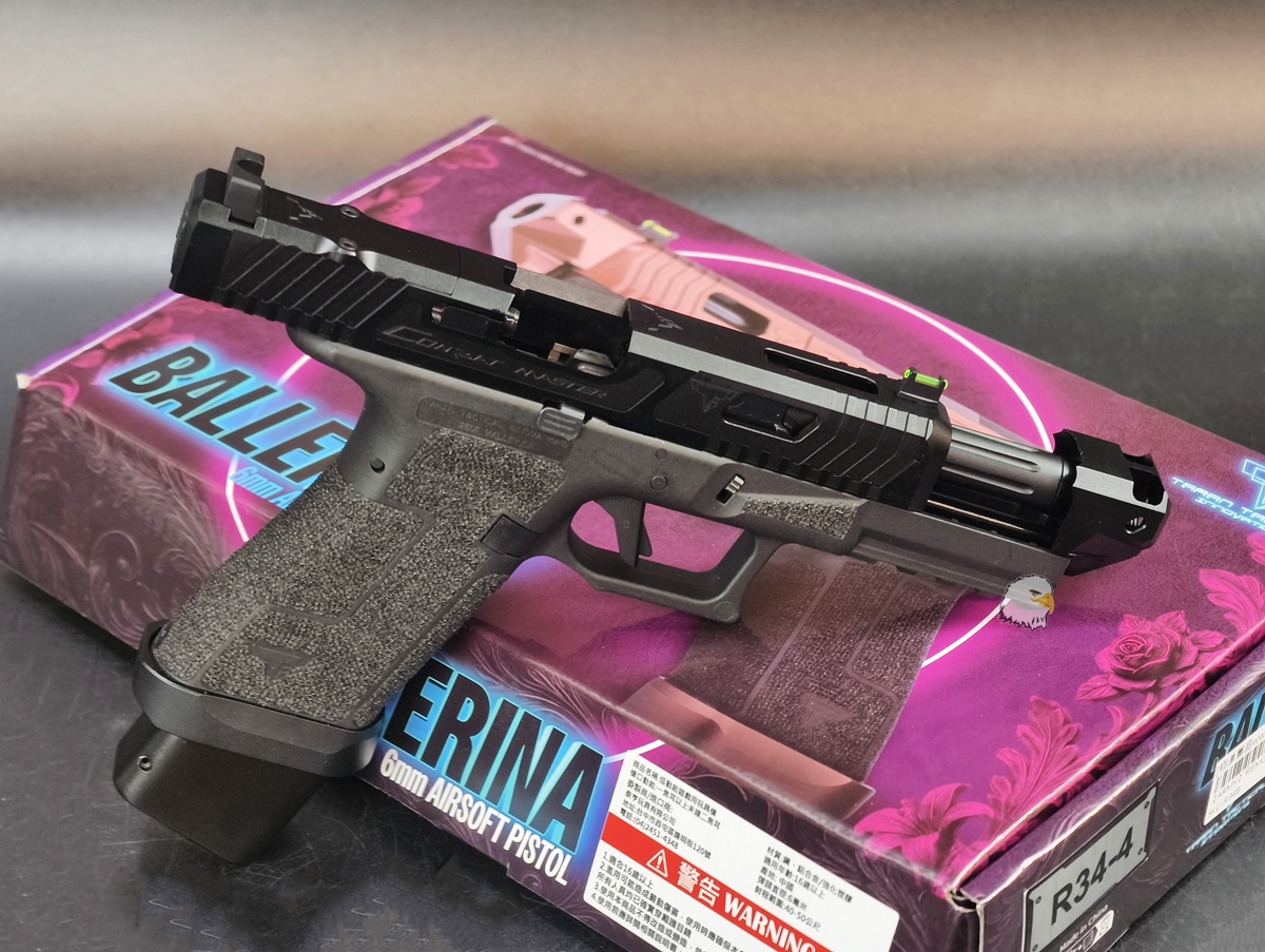【翔準AOG】ARMY×EMG×TTI Ballerina G17 Gen5 GBB 瓦斯手槍 R34-4(黑)5KU-R34B官方授權 【翔準AOG】ARMY×EMG×TTI Ballerina G17 Gen5 GBB 瓦斯手槍 R34-4(黑)5KU-R34B官方授權