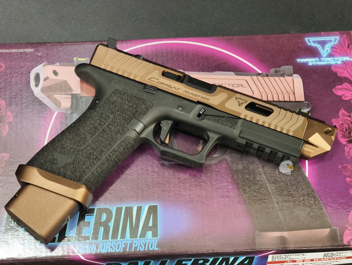 【翔準AOG】ARMY×EMG×TTI Ballerina G17 Gen5 GBB 瓦斯手槍 R34-4(古銅色/沙)5KU-R34D官方授權 【翔準AOG】ARMY×EMG×TTI Ballerina G17 Gen5 GBB 瓦斯手槍 R34-4(古銅色/沙)5KU-R34D官方授權