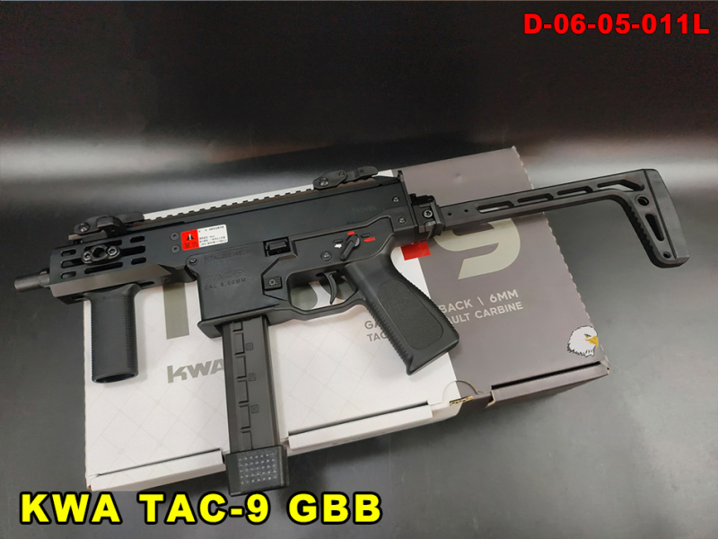 【翔準AOG】KWA TAC-9 GBB SMG 瓦斯衝鋒槍 D-06-05-011L 瓦斯槍 SMG氣動槍Airsoft PDW M-LOK 1913槍托