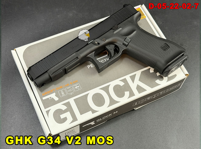 【翔準AOG】GHK GLOCK 34 G34 V2 MOS GBB CNC 瓦斯槍 D-05-22-02-7 UMAREX授權 全CNC鋁滑套 鋼製TDC HOP