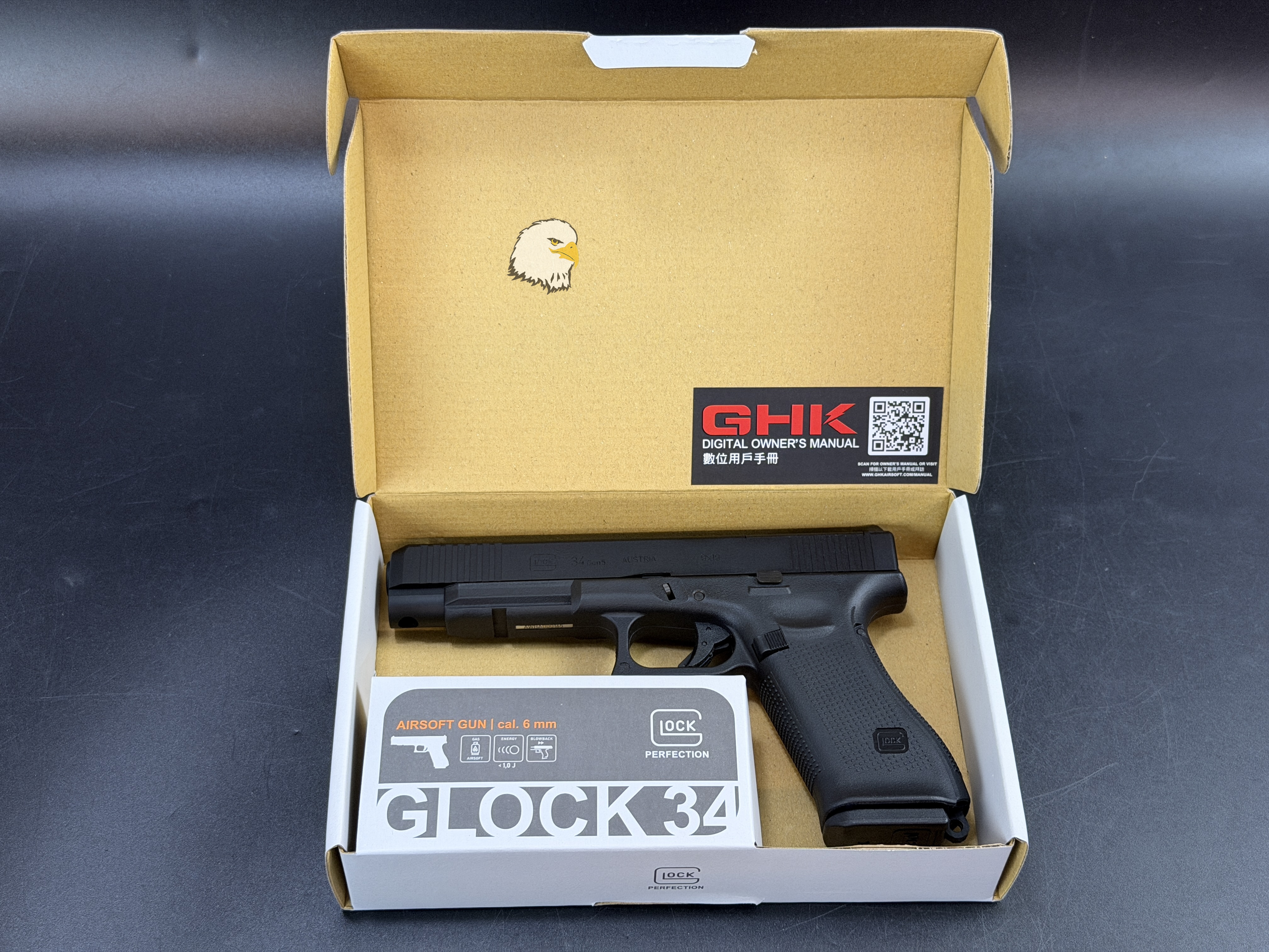 【翔準AOG】GHK GLOCK 34 G34 V2 MOS GBB CNC 瓦斯槍 D-05-22-02-7 UMAREX授權 全CNC鋁滑套 鋼製TDC HOP 【翔準AOG】GHK GLOCK 34 G34 V2 MOS GBB CNC 瓦斯槍 D-05-22-02-7 UMAREX授權 全CNC鋁滑套 鋼製TDC HOP