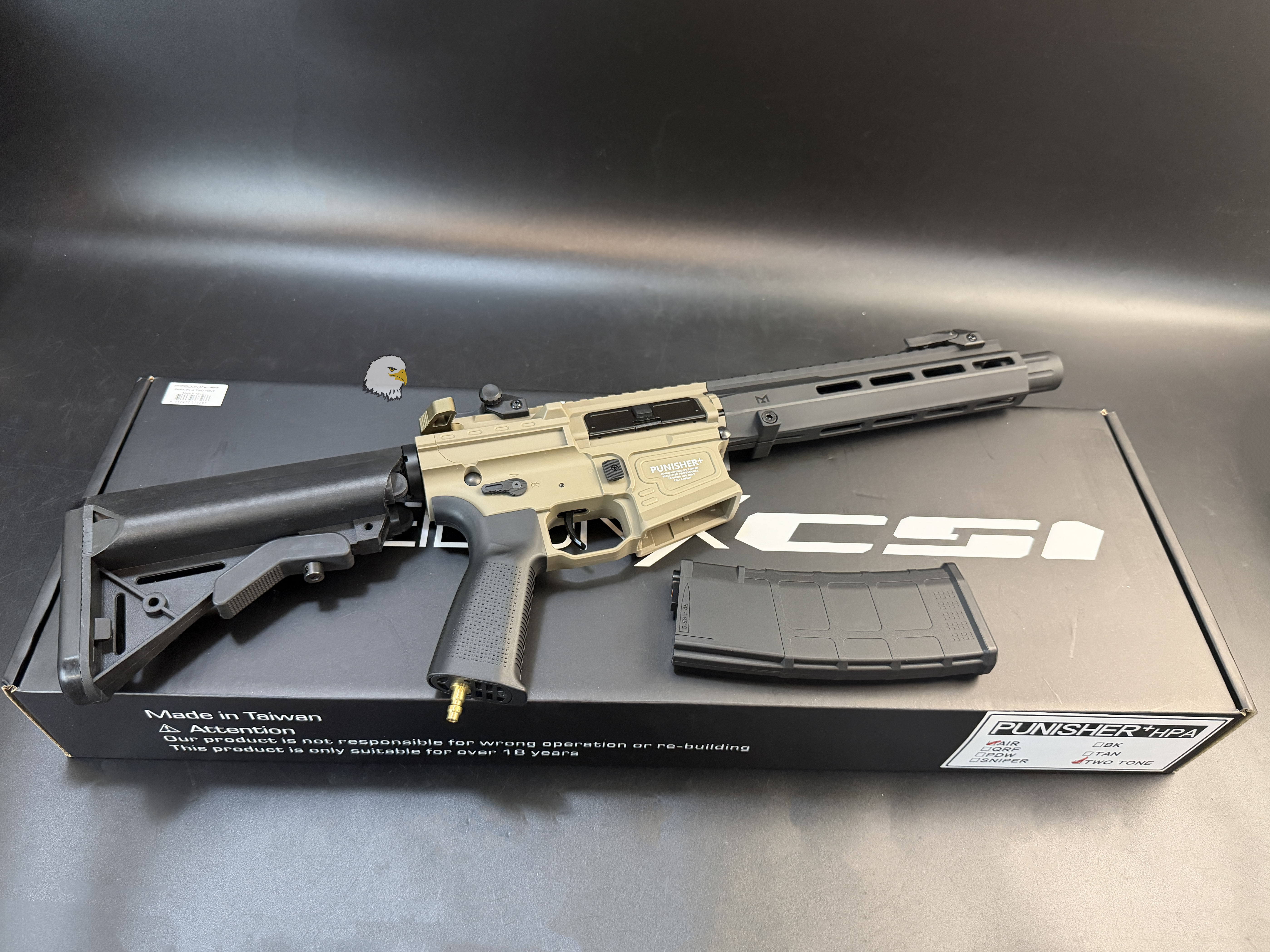 【翔準AOG】POSEIDON 海神 PUNISHER+ AIR HPA 沙 Tan 雙色版CFX-PHPAAT HPA氣動槍 6mm 220發 Mechlabs X-MOD V2 【翔準AOG】POSEIDON 海神 PUNISHER+ AIR HPA 沙 Tan 雙色版CFX-PHPAAT HPA氣動槍 6mm 220發 Mechlabs X-MOD V2