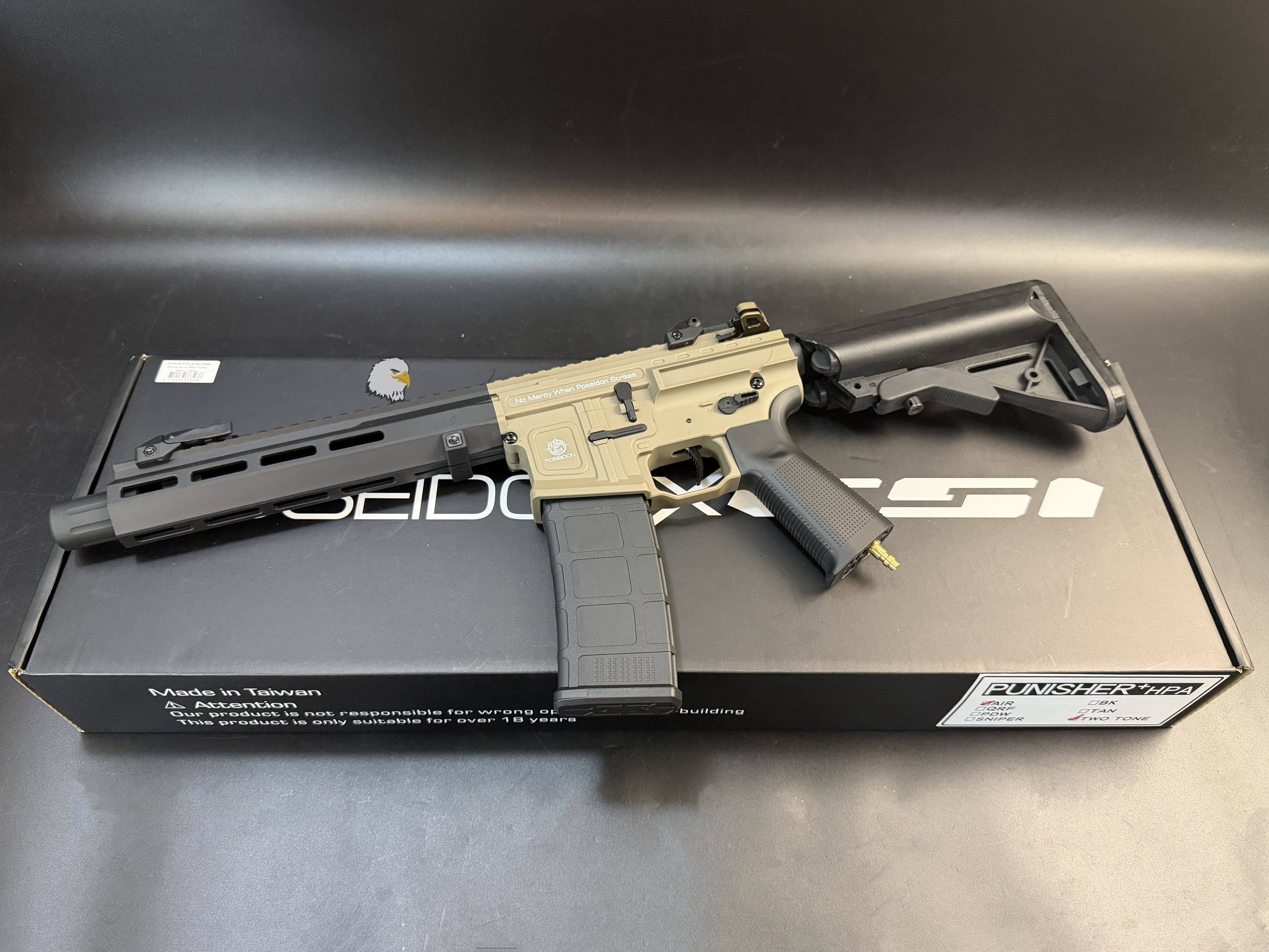 【翔準AOG】POSEIDON 海神 PUNISHER+ AIR HPA 沙 Tan 雙色版CFX-PHPAAT HPA氣動槍 6mm 220發 Mechlabs X-MOD V2 【翔準AOG】POSEIDON 海神 PUNISHER+ AIR HPA 沙 Tan 雙色版CFX-PHPAAT HPA氣動槍 6mm 220發 Mechlabs X-MOD V2